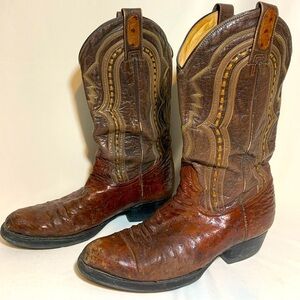 Montana Men's Cowboy Pull On Western Boots made in Mexico size 9